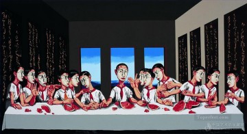 Last Supper Fang Lijun Fantasy Oil Paintings